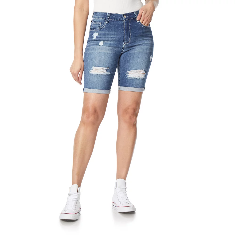 Juniors' WallFlower Insta-Soft High-Rise Irresistible Bermuda Shorts 1 Juniors' WallFlower Insta-Soft High-Rise Irresistible Bermuda Shorts