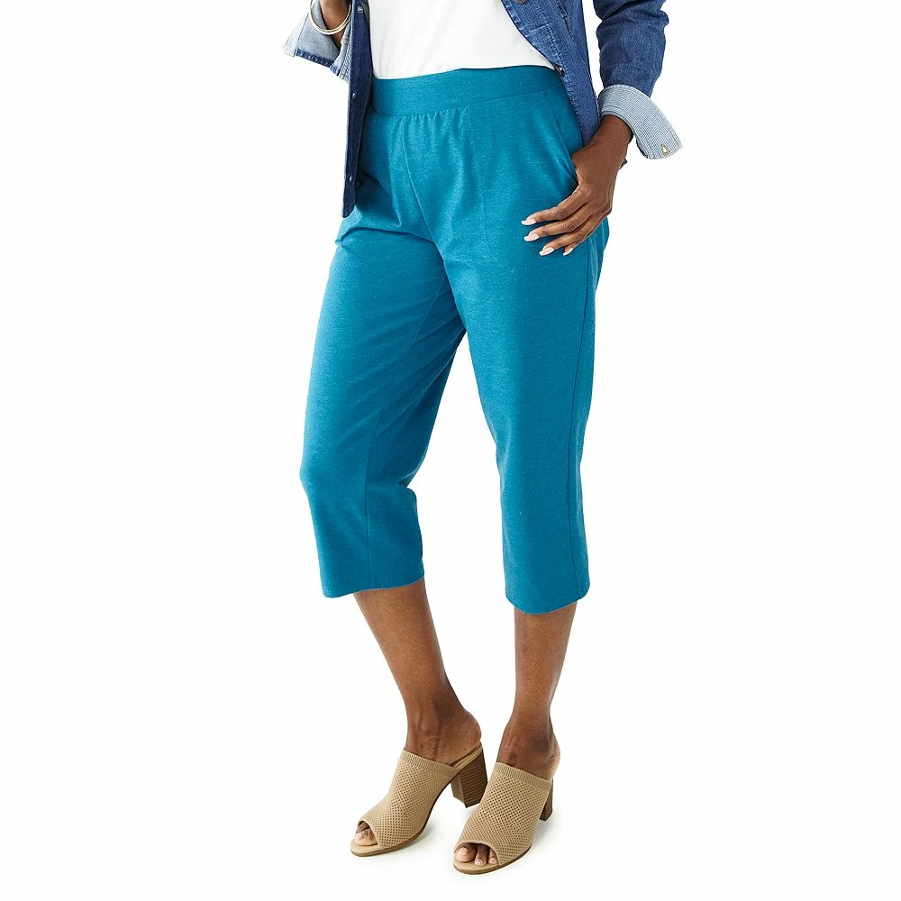 Women's Croft & Barrow® Easy Pull-On Knit Capri Pants 8 Women's Croft & Barrow® Easy Pull-On Knit Capri Pants - Image 8
