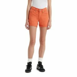Women's Levi's® Mid-Length Jean Shorts -Cuddl Duds SHOP 4015111 Burnt Sienna