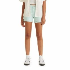 Women's Levi's® Mid-Length Jean Shorts -Cuddl Duds SHOP 4015111 Pastel Blue
