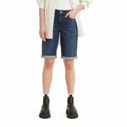 Women's Levi's® Bermuda Jean Shorts 12 Women's Levi's® Bermuda Jean Shorts -Cuddl Duds SHOP 4016777 Lapis Midnight