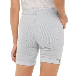 Women's Croft & Barrow® Cuffed Jean Shorts 9 Women's Croft & Barrow® Cuffed Jean Shorts -Cuddl Duds SHOP 4145304 ALT