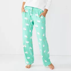 Women's Sonoma Goods For Life® Cozy Pajama Pants -Cuddl Duds SHOP 4211999 Mint Sheepish