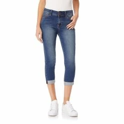 Juniors' WallFlower Insta Soft Ultra Mid-Rise Cropped Jeans