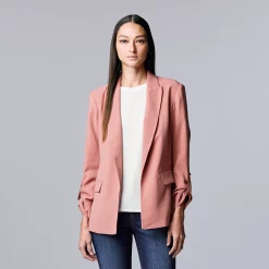 Alternative view of Women's Simply Vera Vera Wang Roll-Tab Relaxed Blazer
