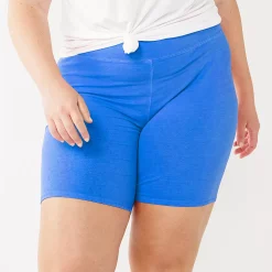 Juniors' Plus Size SO® Lounge High Waist Side Piece Bike Shorts 12 Juniors' Plus Size SO® Lounge High Waist Side Piece Bike Shorts -Cuddl Duds SHOP 4252693 Blue Grapes