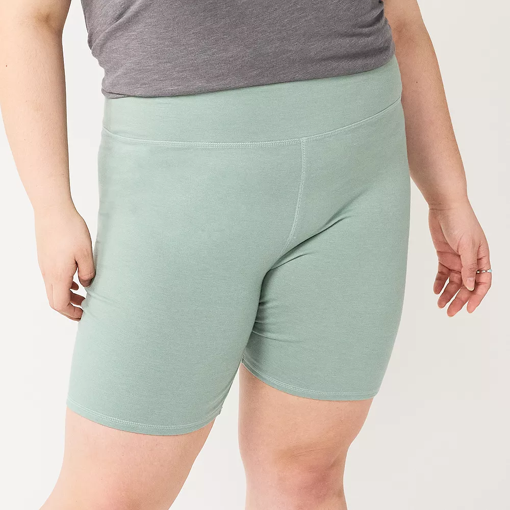 Juniors' Plus Size SO® Lounge High Waist Side Piece Bike Shorts 8 Juniors' Plus Size SO® Lounge High Waist Side Piece Bike Shorts - Image 8