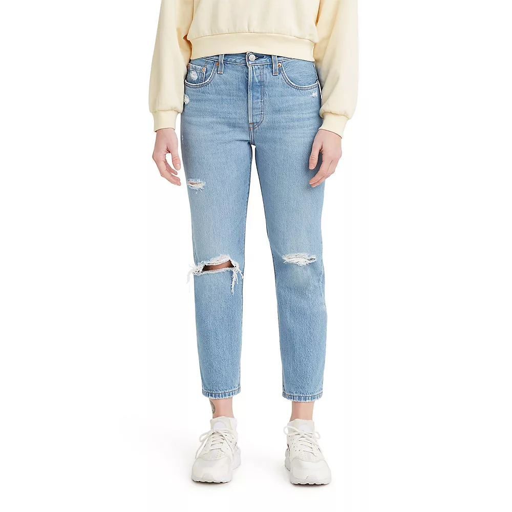 Women's Levi's® 501™ High-Rise Straight Leg Crop Jeans 2 Women's Levi's® 501™ High-Rise Straight Leg Crop Jeans - Image 2