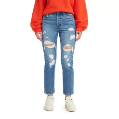 Women's Levi's® 501™ High-Rise Straight Leg Crop Jeans 18 Women's Levi's® 501™ High-Rise Straight Leg Crop Jeans -Cuddl Duds SHOP 4263105 Oxnard Boundary Break