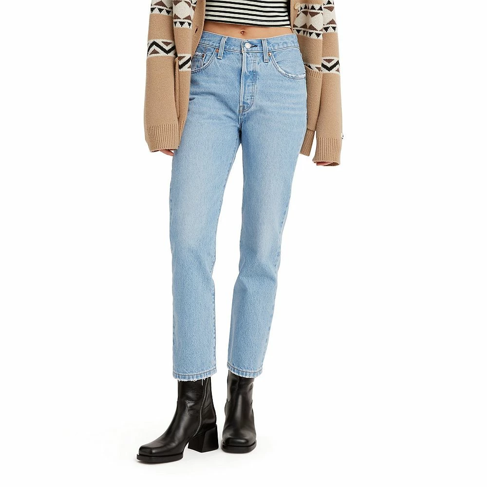 Women's Levi's® 501™ High-Rise Straight Leg Crop Jeans 6 Women's Levi's® 501™ High-Rise Straight Leg Crop Jeans - Image 6