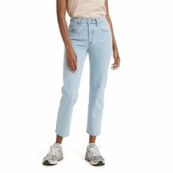 Women's Levi's® 501™ High-Rise Straight Leg Crop Jeans 13 Women's Levi's® 501™ High-Rise Straight Leg Crop Jeans -Cuddl Duds SHOP 4263105 Samba Blues