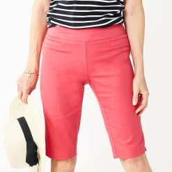 Women's Croft & Barrow® Effortless Stretch Skimmer Pants -Cuddl Duds SHOP 4272896 Geranium Pink