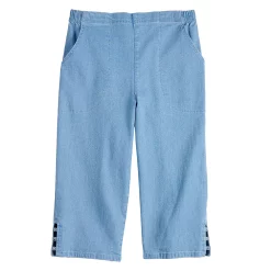 Women's Croft & Barrow® Embellished Hem Skimmer Jeans 21 Women's Croft & Barrow® Embellished Hem Skimmer Jeans -Cuddl Duds SHOP 4293785 ALT5