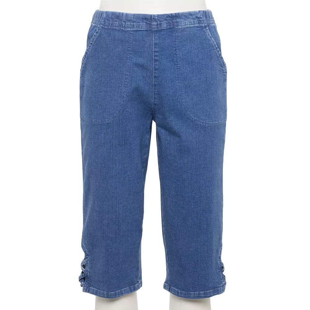 Women's Croft & Barrow® Embellished Hem Skimmer Jeans 9 Women's Croft & Barrow® Embellished Hem Skimmer Jeans - Image 9