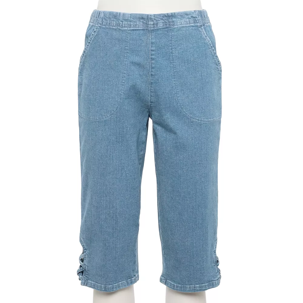 Women's Croft & Barrow® Embellished Hem Skimmer Jeans 8 Women's Croft & Barrow® Embellished Hem Skimmer Jeans - Image 8