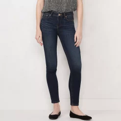Women's LC Lauren Conrad Feel Good Midrise Skinny Jeans 12 Women's LC Lauren Conrad Feel Good Midrise Skinny Jeans -Cuddl Duds SHOP 4322097 Dark Wash