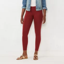 Women's LC Lauren Conrad Midrise Leggings 18 Women's LC Lauren Conrad Midrise Leggings -Cuddl Duds SHOP 4339152 Cinnamon Rust
