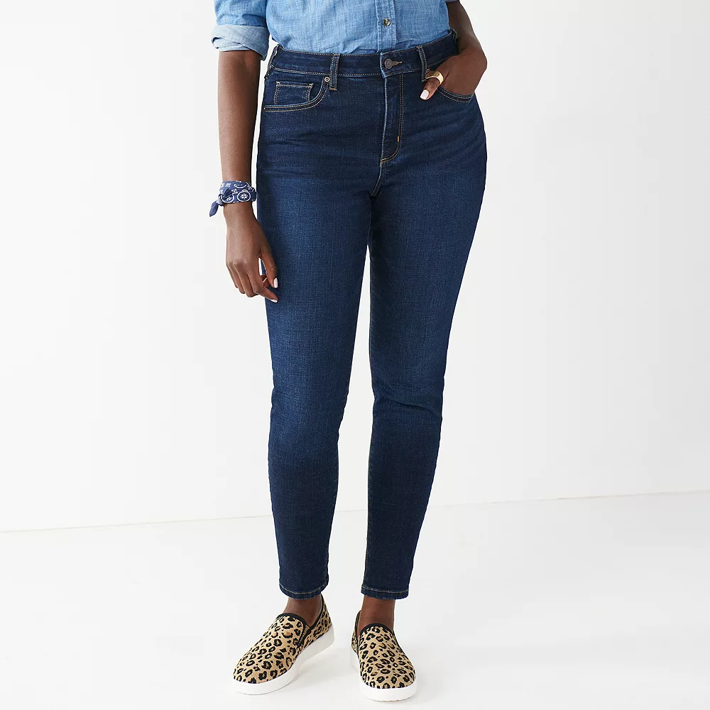 Women's Sonoma Goods For Life® Curvy High-Waisted Skinny Jeans 3 Women's Sonoma Goods For Life® Curvy High-Waisted Skinny Jeans - Image 3