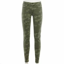 Women's Sonoma Goods For Life® Curvy High-Waisted Skinny Jeans 20 Women's Sonoma Goods For Life® Curvy High-Waisted Skinny Jeans -Cuddl Duds SHOP 4342530 Green Camo