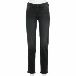 Women's Sonoma Goods For Life® Straight-Leg High-Waisted Curvy Jeans 16 Women's Sonoma Goods For Life® Straight-Leg High-Waisted Curvy Jeans -Cuddl Duds SHOP 4380113 Black Wash