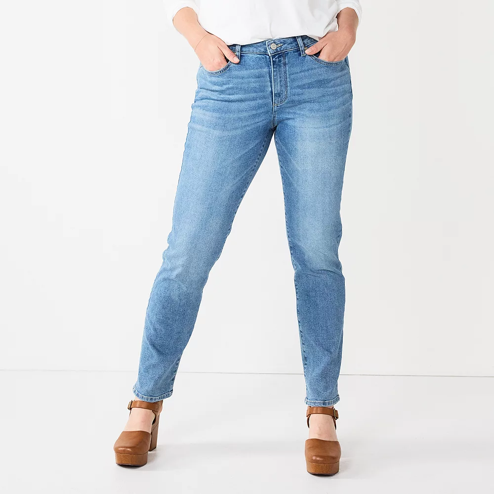 Women's Sonoma Goods For Life® Straight-Leg High-Waisted Curvy Jeans 2 Women's Sonoma Goods For Life® Straight-Leg High-Waisted Curvy Jeans - Image 2