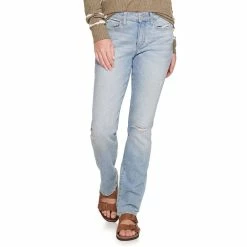 Women's Sonoma Goods For Life® Straight-Leg High-Waisted Curvy Jeans 18 Women's Sonoma Goods For Life® Straight-Leg High-Waisted Curvy Jeans -Cuddl Duds SHOP 4380113 Mabry