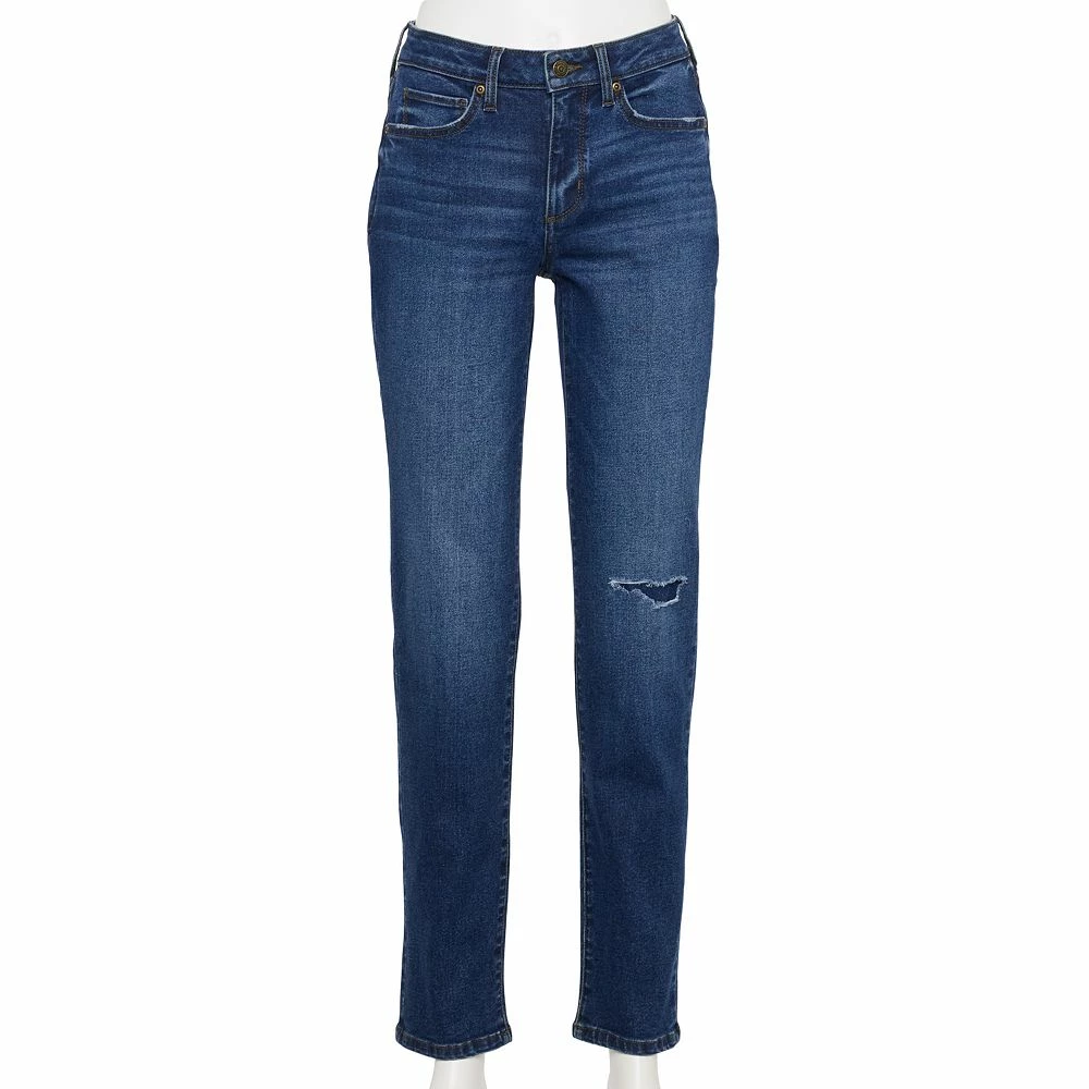 Women's Sonoma Goods For Life® Straight-Leg High-Waisted Curvy Jeans 5 Women's Sonoma Goods For Life® Straight-Leg High-Waisted Curvy Jeans - Image 5