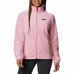 Women's Columbia Benton Springs Zip-Front Fleece Jacket 15 Women's Columbia Benton Springs Zip-Front Fleece Jacket -Cuddl Duds SHOP 4505753 Pink Orchid