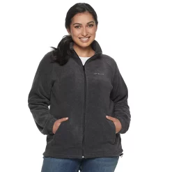 Plus Size Columbia Benton Springs Full-Zip Fleece Jacket -Cuddl Duds SHOP 4505765 Charcoal Heather