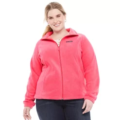 Plus Size Columbia Benton Springs Full-Zip Fleece Jacket -Cuddl Duds SHOP 4505765 Rouge Pink
