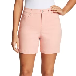 Women's Gloria Vanderbilt Amanda Shorts 13 Women's Gloria Vanderbilt Amanda Shorts -Cuddl Duds SHOP 4533511 Coral Essence