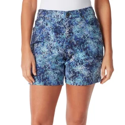 Women's Gloria Vanderbilt Amanda Shorts 19 Women's Gloria Vanderbilt Amanda Shorts -Cuddl Duds SHOP 4533511 Navy Speckle Floral