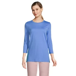 Women's Lands' End Supima Cotton Crewneck Tunic