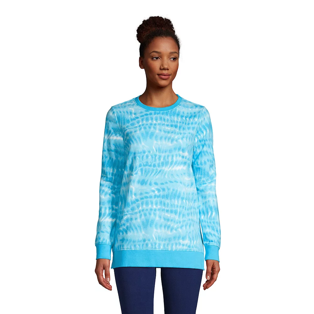 Women's Lands' End Serious Sweats Crewneck Sweatshirt Tunic 8 Women's Lands' End Serious Sweats Crewneck Sweatshirt Tunic - Image 8