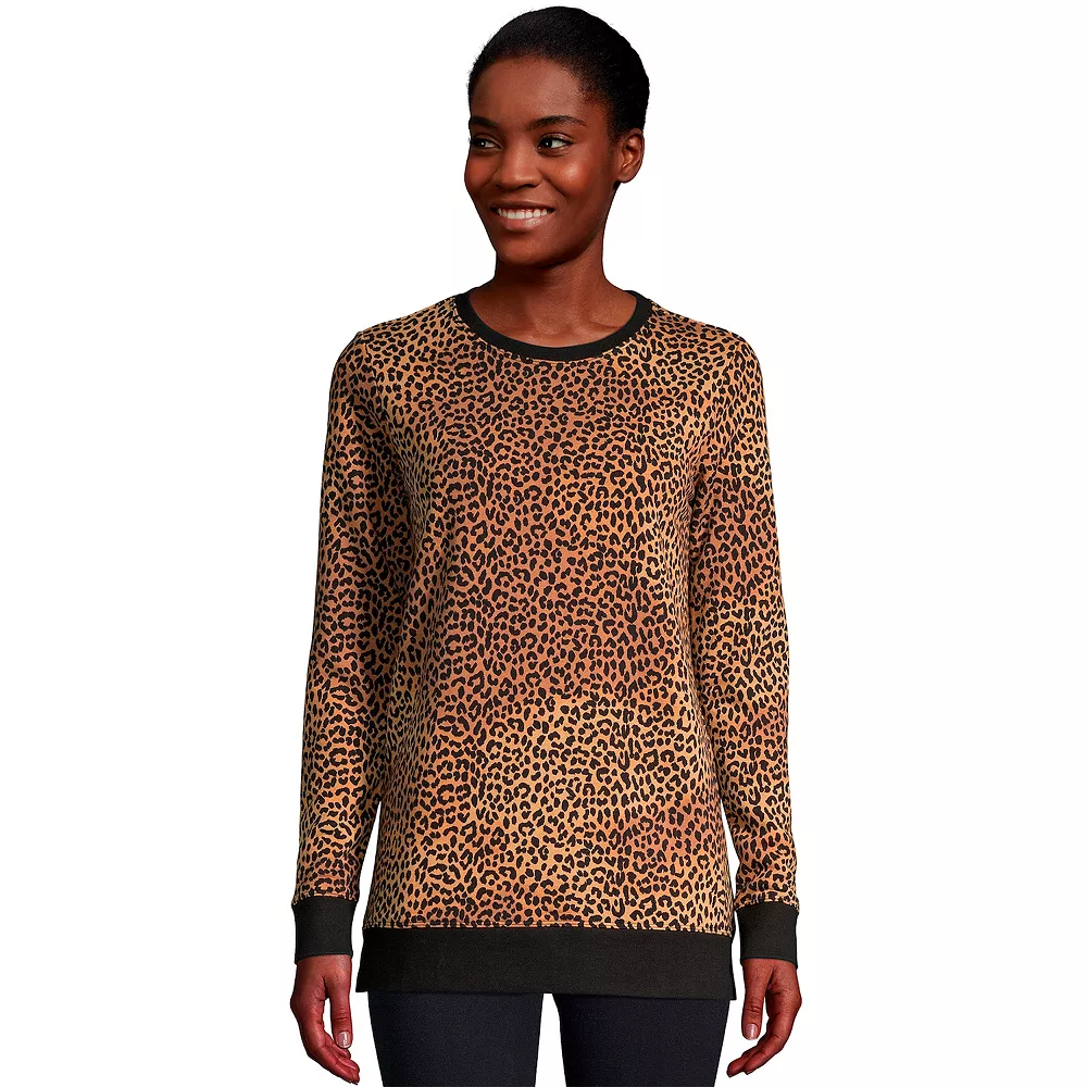 Women's Lands' End Serious Sweats Crewneck Sweatshirt Tunic 6 Women's Lands' End Serious Sweats Crewneck Sweatshirt Tunic - Image 6