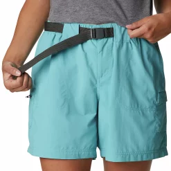 Women's Columbia Sandy River Water-Resistant Cargo Shorts 11 Women's Columbia Sandy River Water-Resistant Cargo Shorts -Cuddl Duds SHOP 4589110 Sea Wave