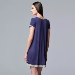 Women's Simply Vera Vera Wang Basic Luxury Sleepshirt -Cuddl Duds SHOP 4780278 ALT
