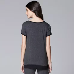 Women's Simply Vera Vera Wang Basic Luxury Pajama Sleep Top -Cuddl Duds SHOP 4780285 ALT