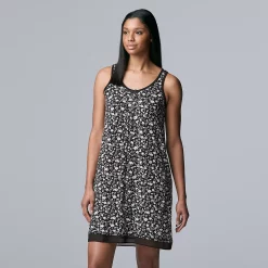 Cuddl Duds SHOP 27 Women's Simply Vera Vera Wang Basic Luxury Chemise