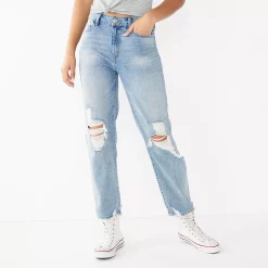 Juniors' SO® High-Rise Ankle Straight Jeans