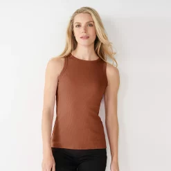 Cuddl Duds SHOP 21 Women's Nine West Ribbed Tank
