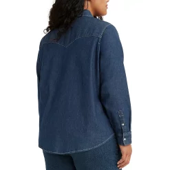 Plus Size Levi's® Western Denim Shirt 5 Plus Size Levi's® Western Denim Shirt -Cuddl Duds SHOP 4843428 ALT