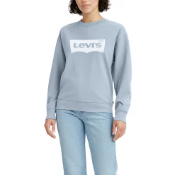 Women's Levi's® Crewneck Sweatshirt -Cuddl Duds SHOP 4845085 Arctic Ice