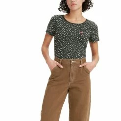 Women's Levi's® Honey Tee -Cuddl Duds SHOP 4850284 Black Daisy