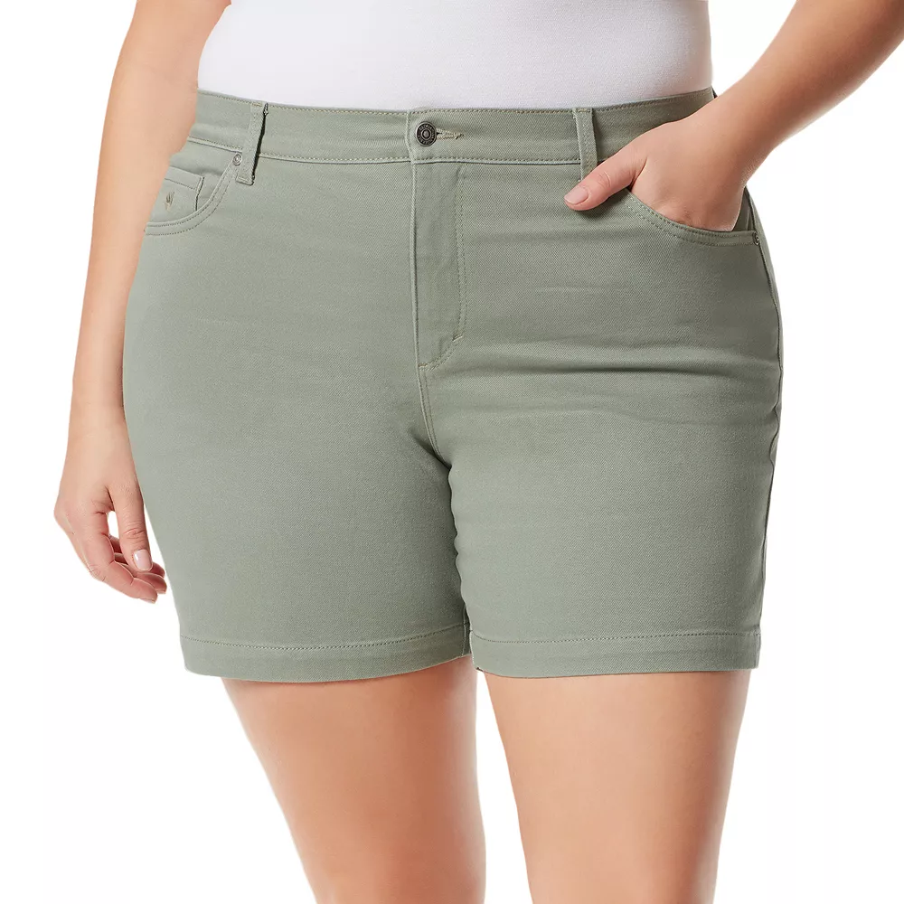 Plus Size Gloria Vanderbilt Amanda Shorts 2 Plus Size Gloria Vanderbilt Amanda Shorts - Image 2