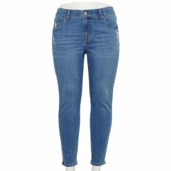Alternative view of Plus Size Sonoma Goods For Life® Premium Mid-Rise Skinny Jeans