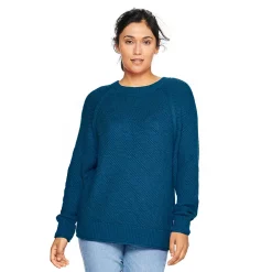 Women's Sonoma Goods For Life® All Over Stitch Crewneck Sweater