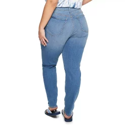 Alternative view of Juniors' Plus Size SO® High Rise Skinny Jeans