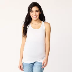 Maternity Sonoma Goods For Life® Seamless Tank -Cuddl Duds SHOP 4938095 Vital White