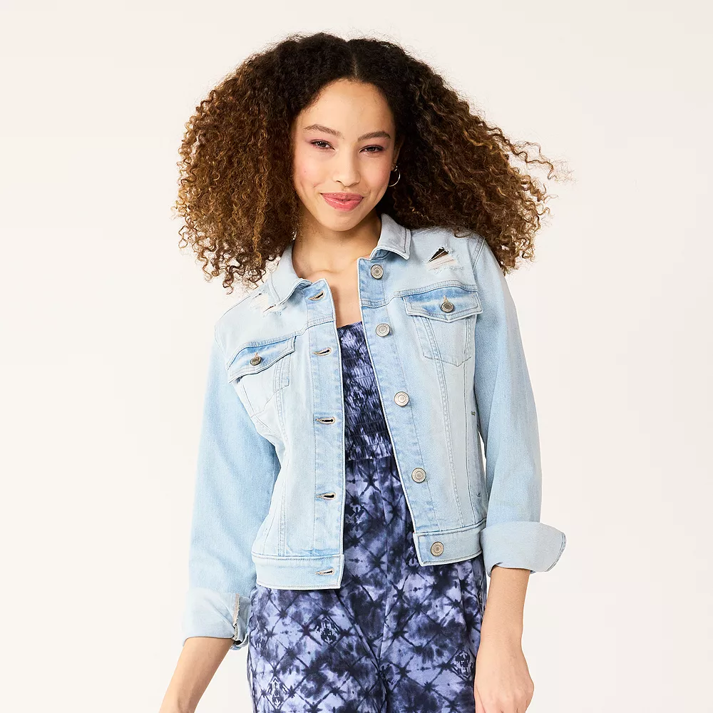 Juniors' SO® Essential Denim Jacket 2 Juniors' SO® Essential Denim Jacket - Image 2